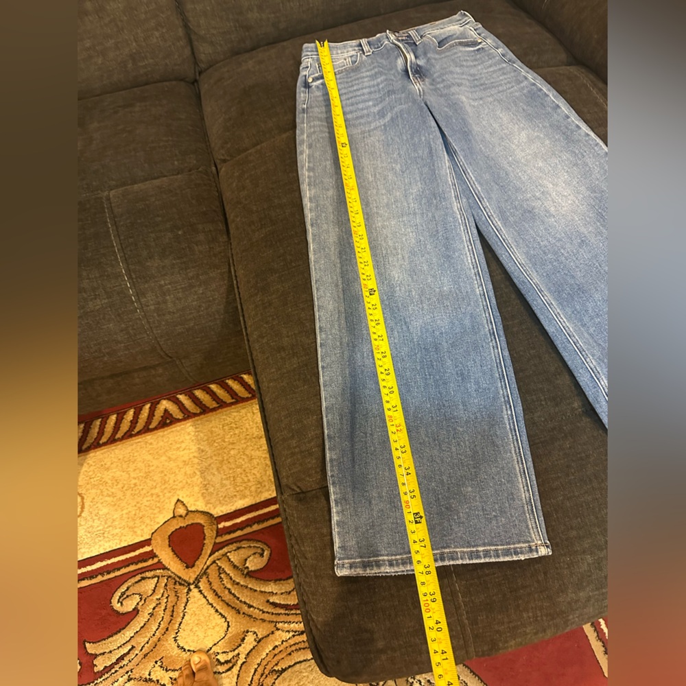 JBD Wide Legs Stretchy Classic Blue Women's Jeans in excellent condition Size 28 - Picture 12 of 15